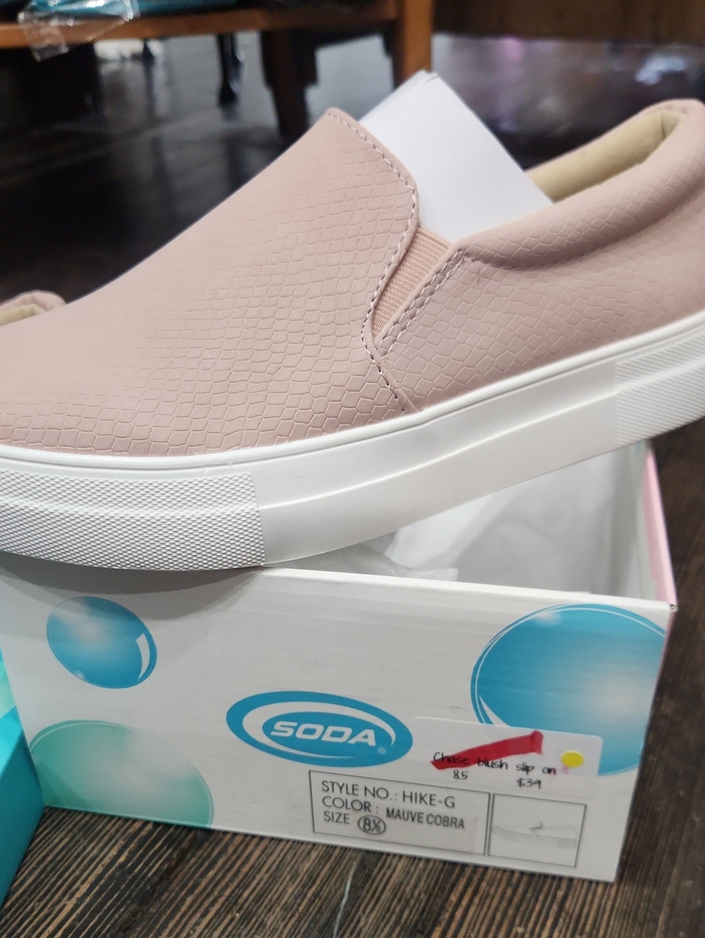 Blush Slip On Shoe